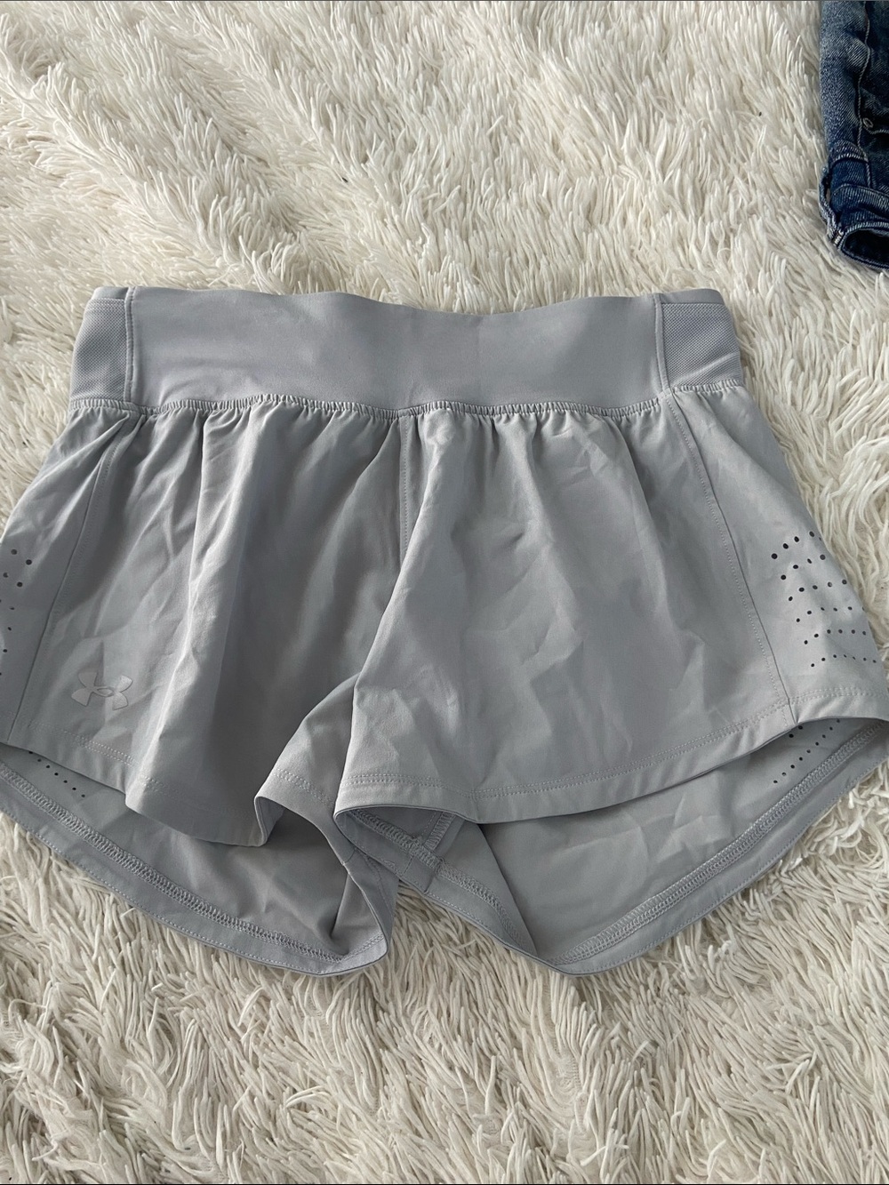 Under Armour Light Gray Women's Athletic Shorts